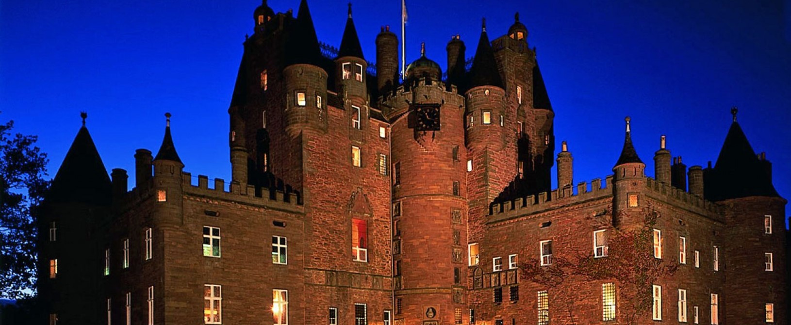 Glamis Castle, a royal residence since the 14th Century and childhood home to the Queen Mother